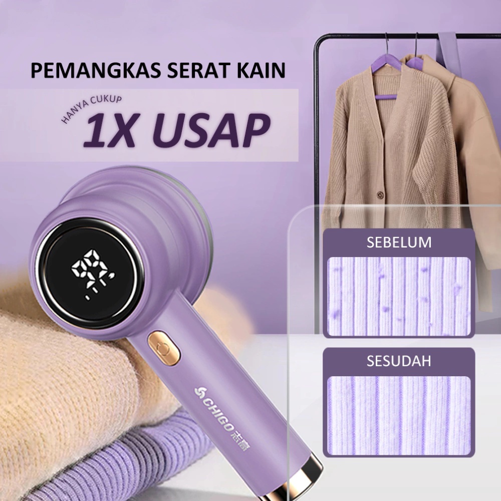 Fur Ball Trimmer Hair Remover Electric Pembersih Bulu Baju Pakaian Jaket Sweater