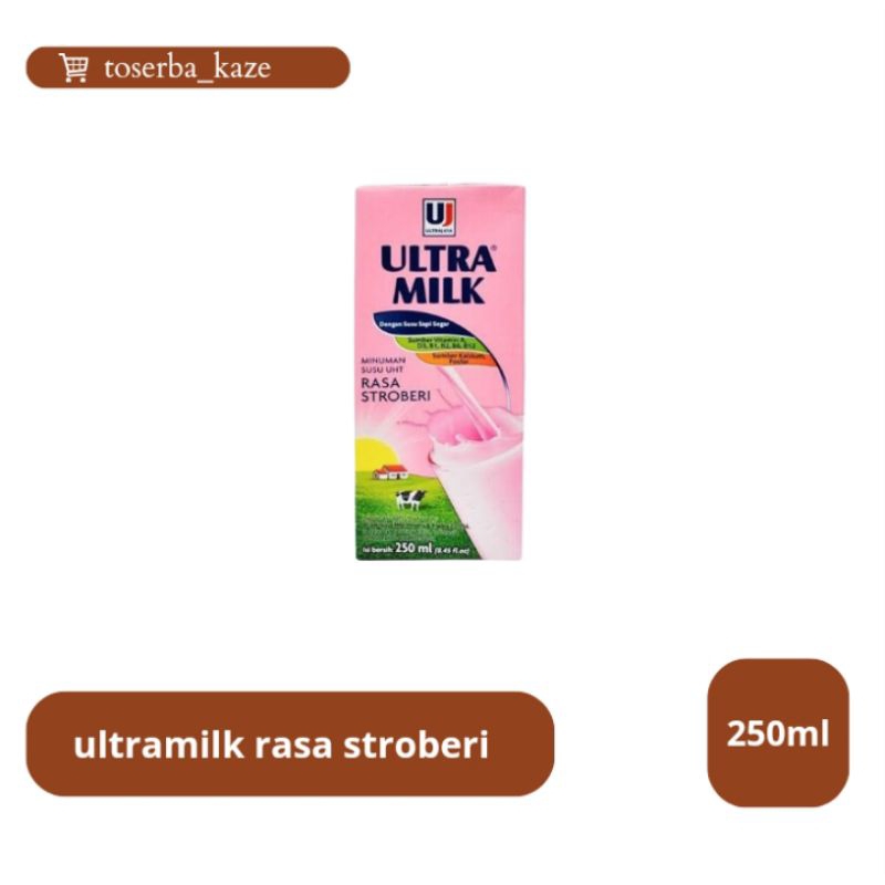 

Susu Ultra milk Stroberi | Susu UHT Ultra milk