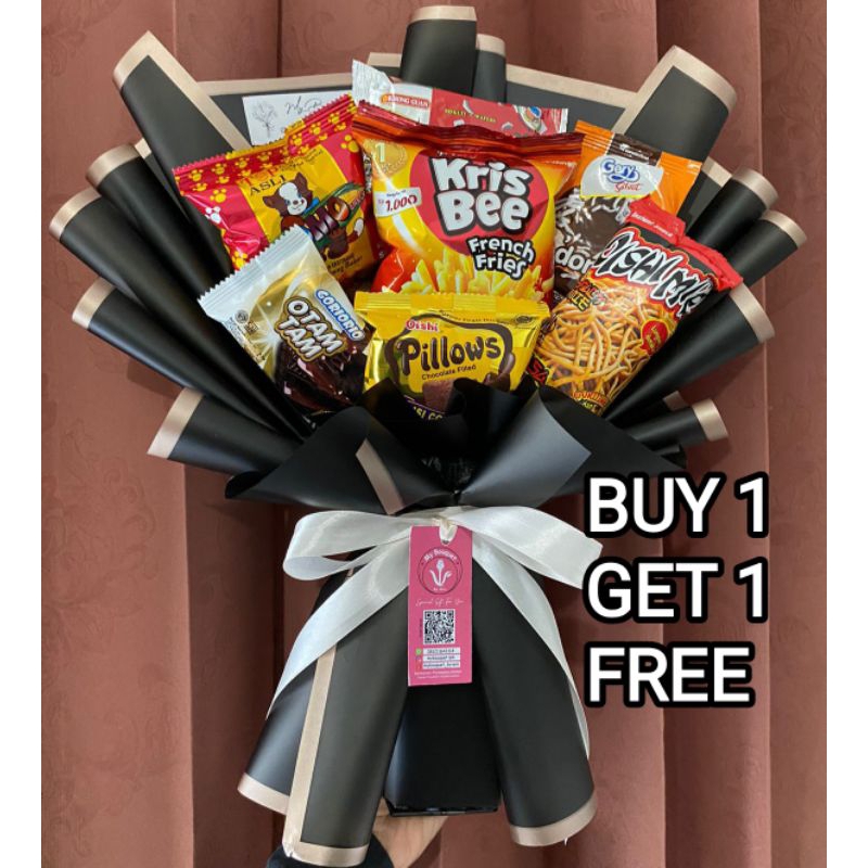 

BUY 1 GET 1 FREE Bouquet snack premium | Mybouquetbyveni | Buket snack hadiah wisuda/sempro/semhas
