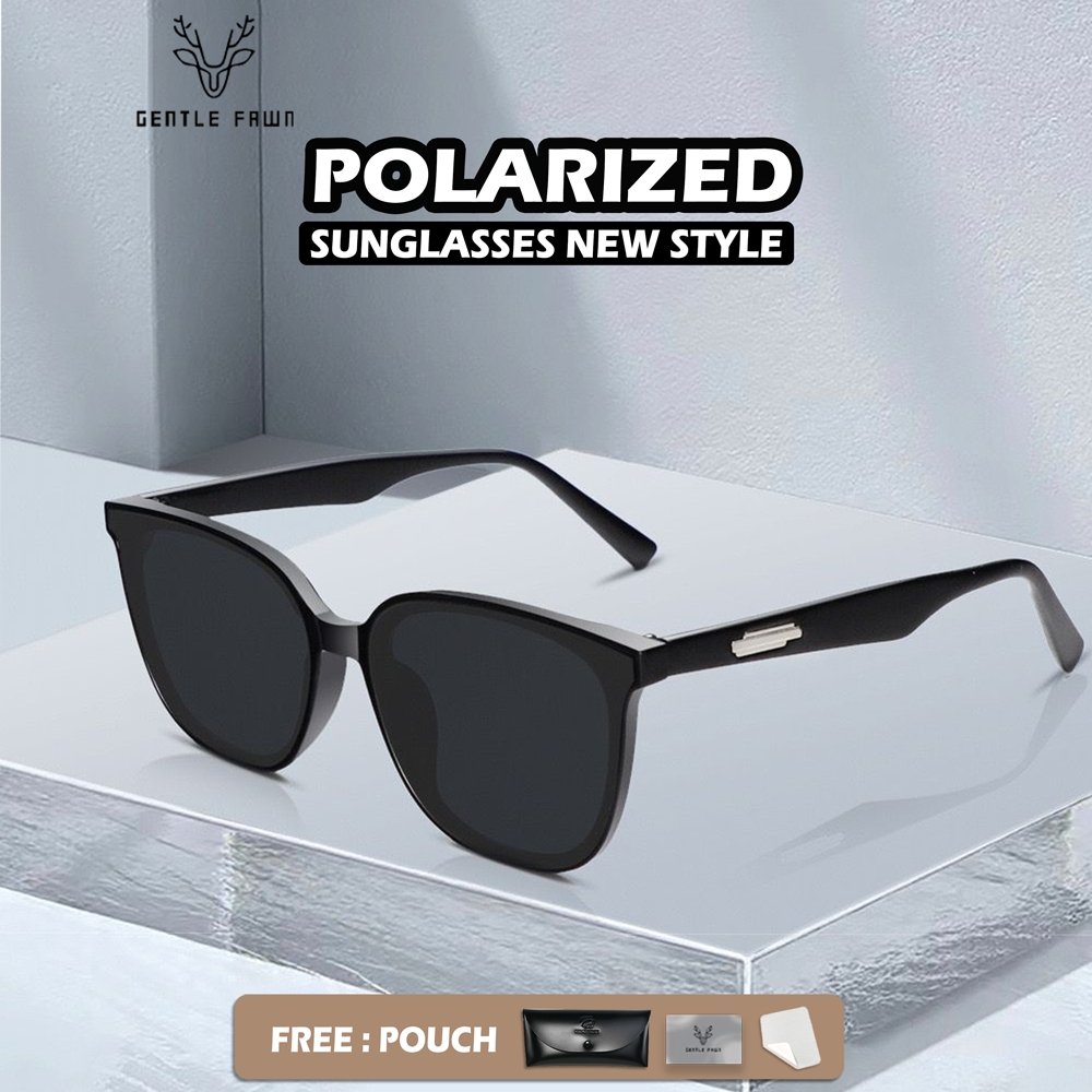 Gentle Fawn Kacamata Hitam Retro Cat Eye PC Outdoor Sunglasses Anti UV 400 Fashion Wanita Keren Keki