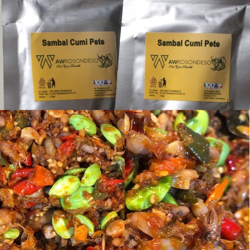 Sambal cumi Sachet 22gr Sambal awbumbundeso Sambal Cakalang Mr.Crispy Eat Sambel Bu rudy Cakalang fu