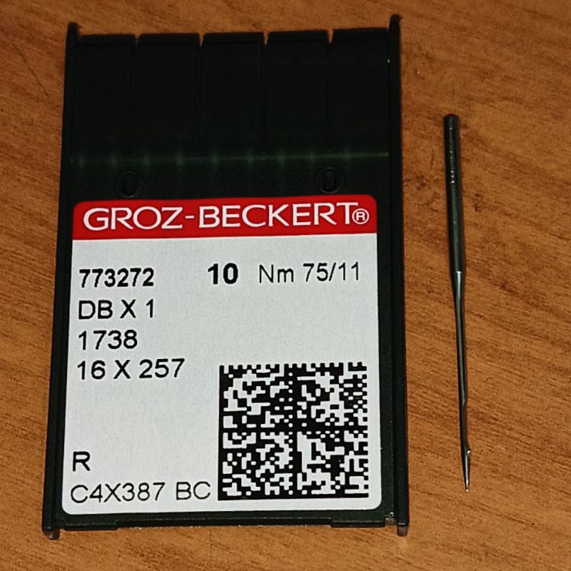 jarum groz beckert DBx1 nomor 75/11 DB x 1