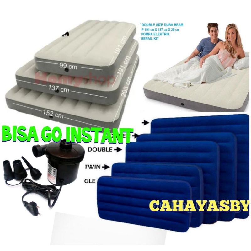 Promo sale king kasur angin queen intex original dan Pompa Listrik kasur udara kasur kos terlaris