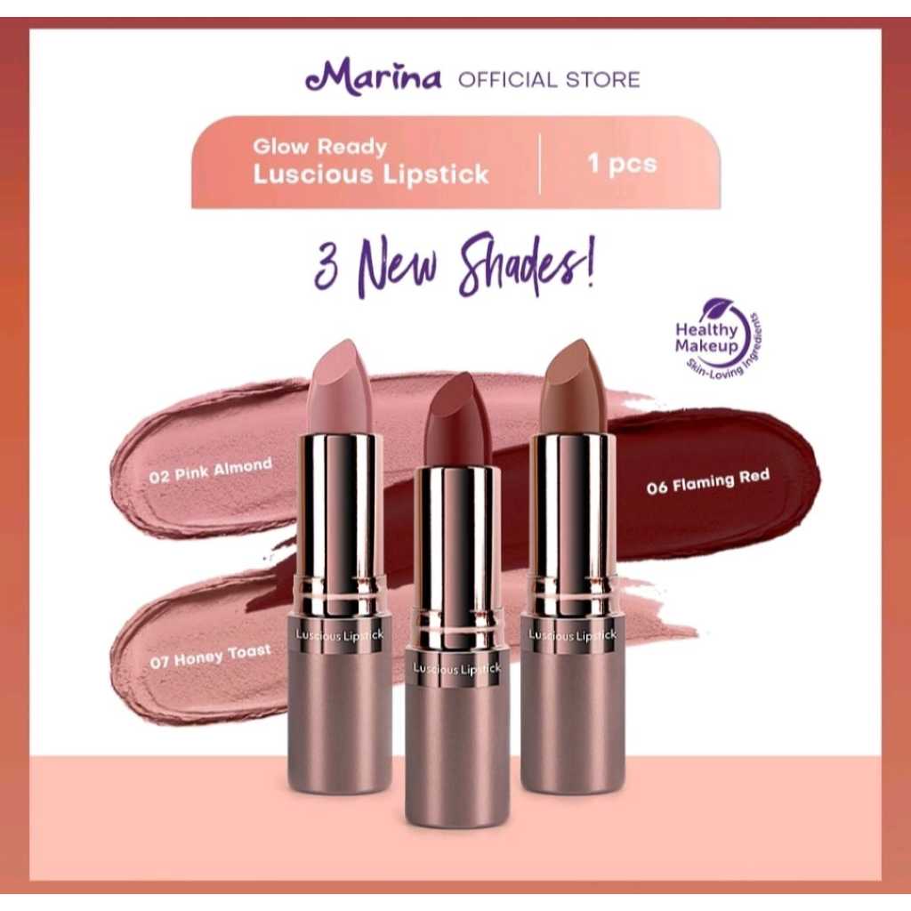 LIPSTIK CHUSHION MARINA GLOW READY ORIGINAL