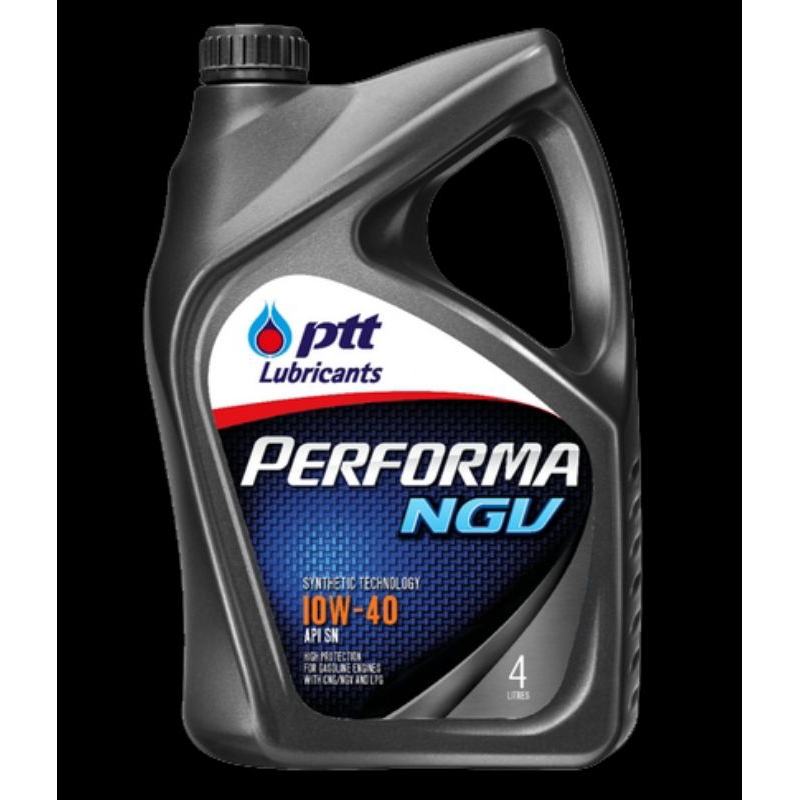 Oli PTT 10W40 4Liter Performa NGV Semi Synthetic API SN Garansi Keasliannya