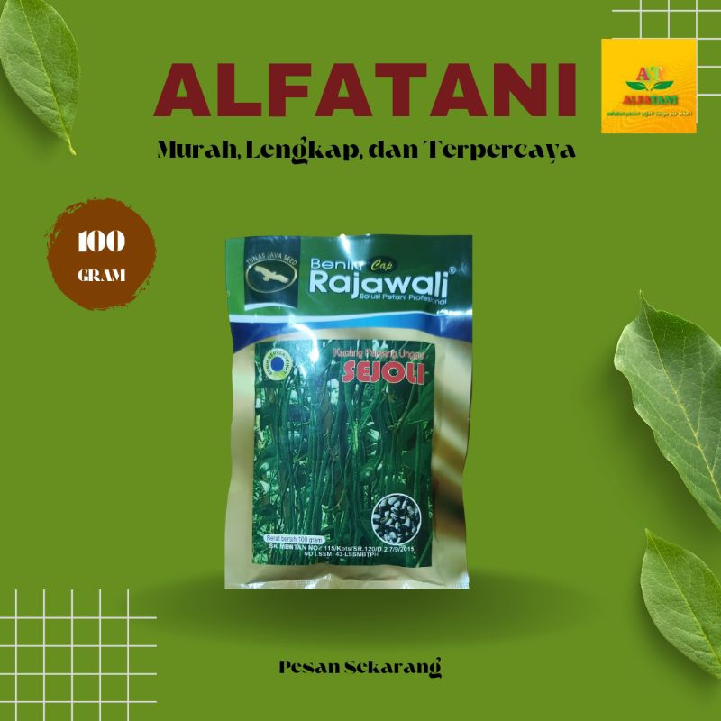 Benih kacang panjang Sejoli cap rajawali 100Gram