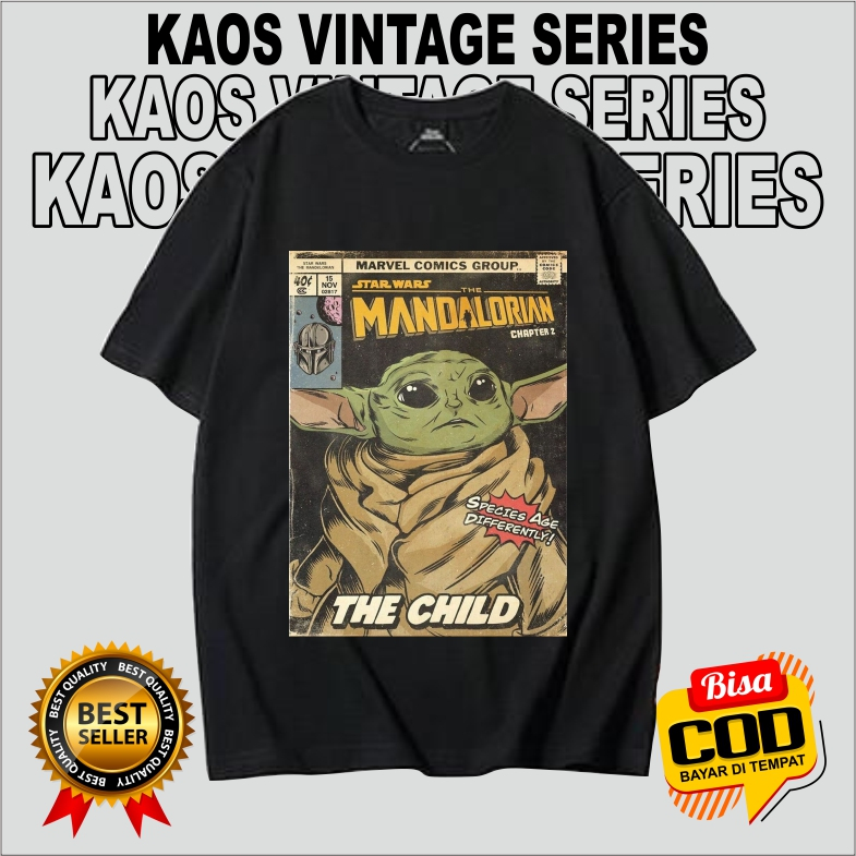 kaos vintage star wars yoda - kaos star wars flight into fury - kaos vintage film - kaos vintage mus