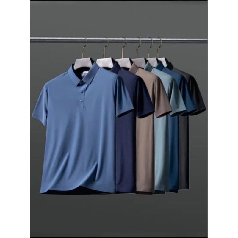 Kaos kerah polo/golf/olahraga Pria Premium