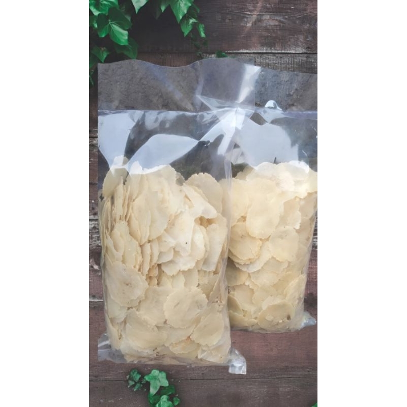 

Emping Melinjo siap goreng asli Limpung,berat 500g