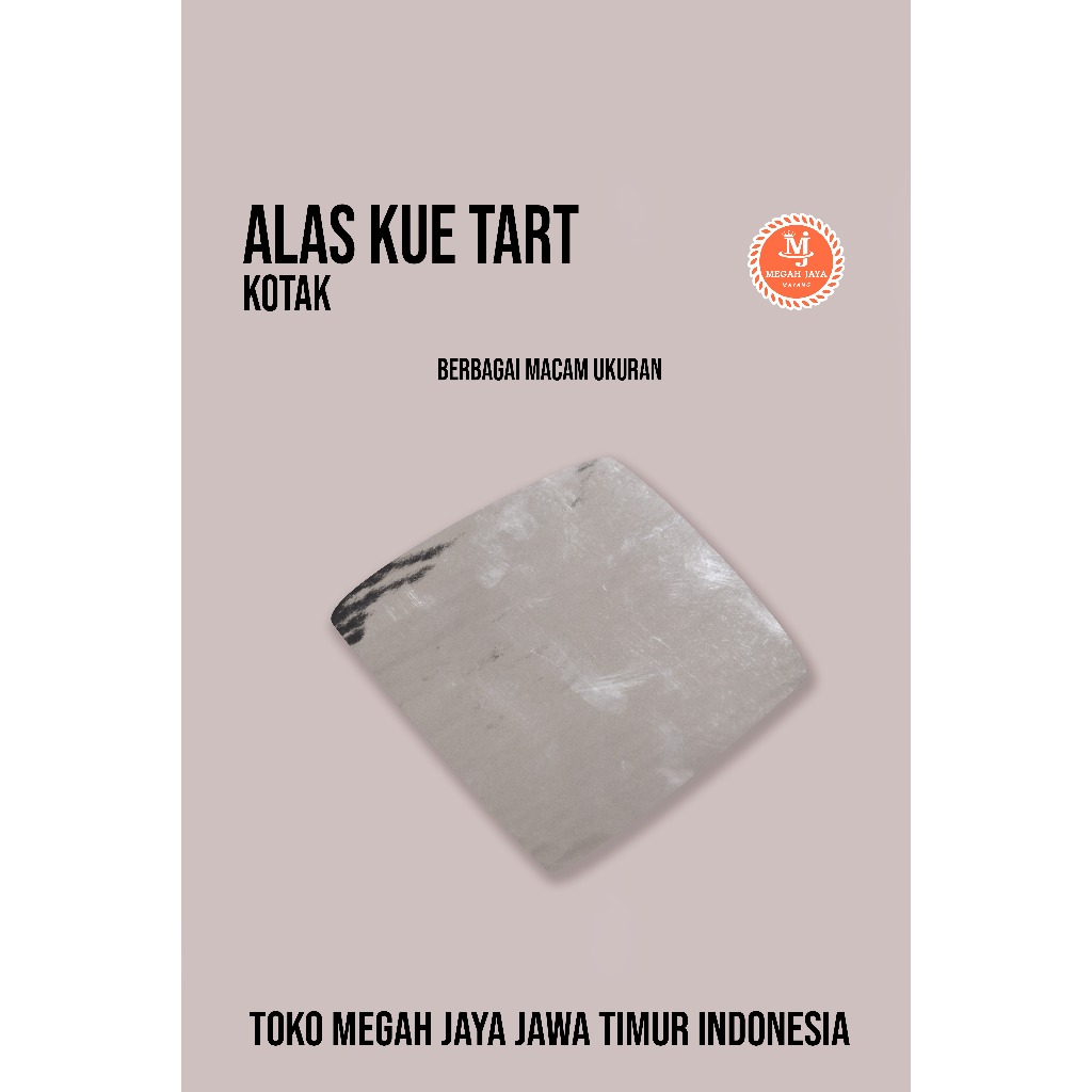 Alas Kue Tart Kotak Tatakan