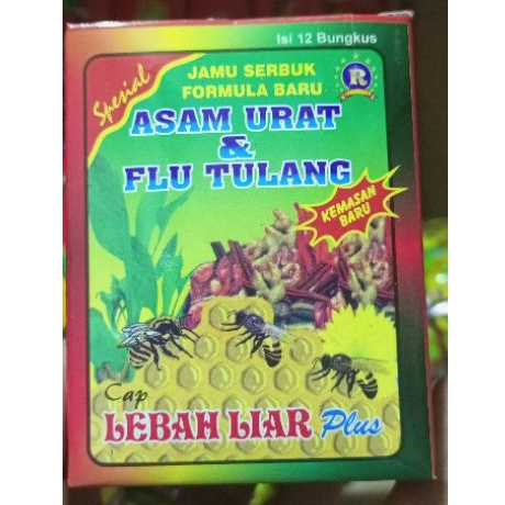 

jamu asam urat lebah liar serbuk