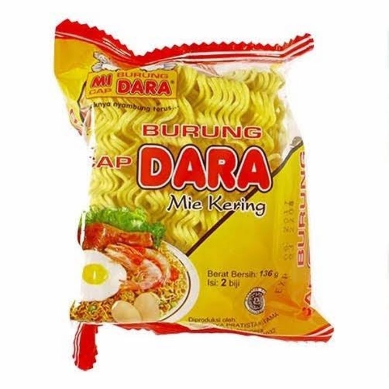 

Mie Burung Dara Kering 136 Gram Isi 2