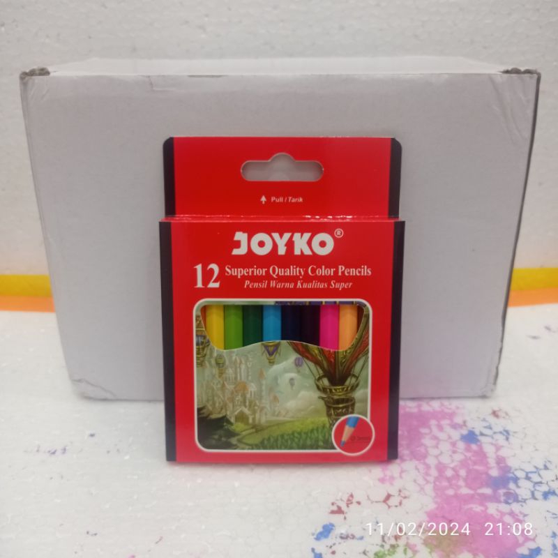 

Pencil Pensil Warna Pendek Joyko CP-102 12 Warna