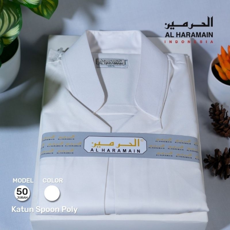 AL Haramain Jubah Luaran (50) | Putih I Hitam | Navy | Silver | Abu | Biru Gelap | Coklat Kopi [ LT 