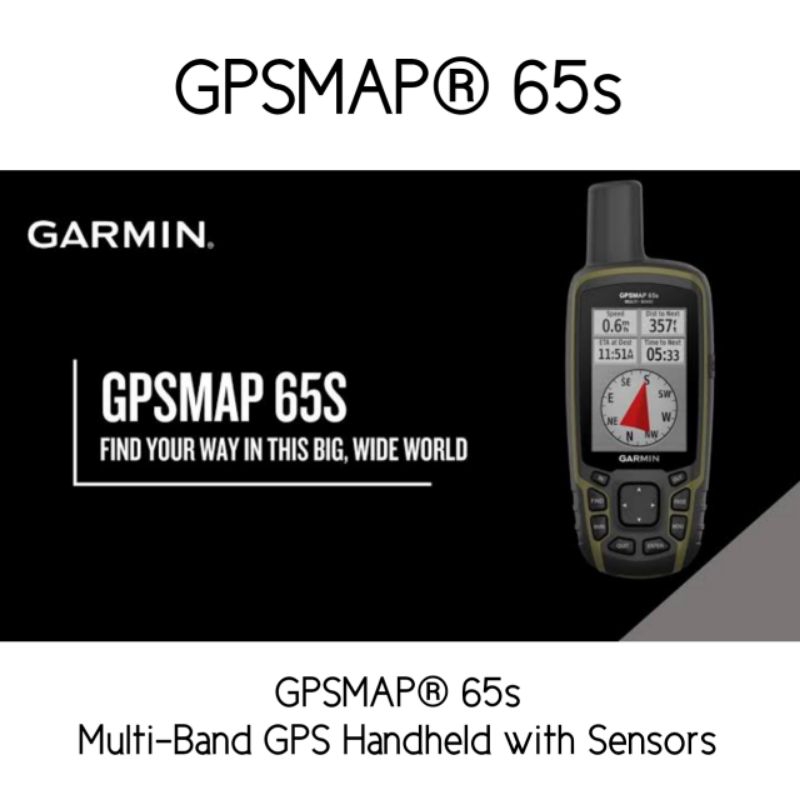 Garmin GPSMAP® 65s | Multi-Band GPS Handheld GPS 65s with Sensors