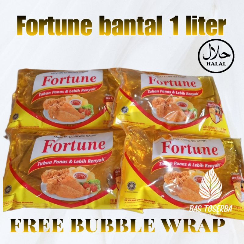 

promo!!! minyak goreng Fortune bantal 1 liter free bubble wrap