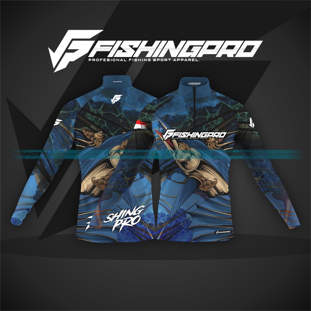 Jersey baju Mancing Marlin FishingPro Part 96 | Bahan anti UV