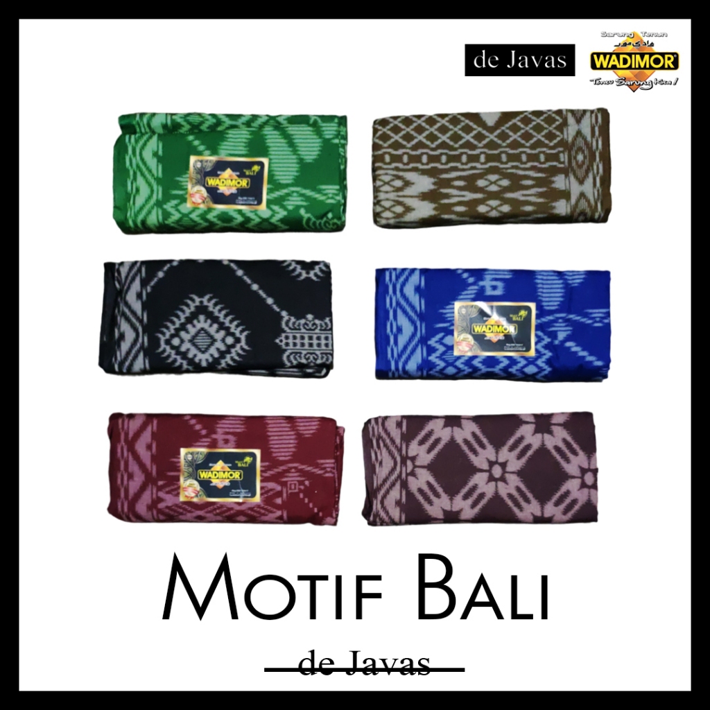 SARUNG WADIMOR Motif Bali Pria Dewasa Original