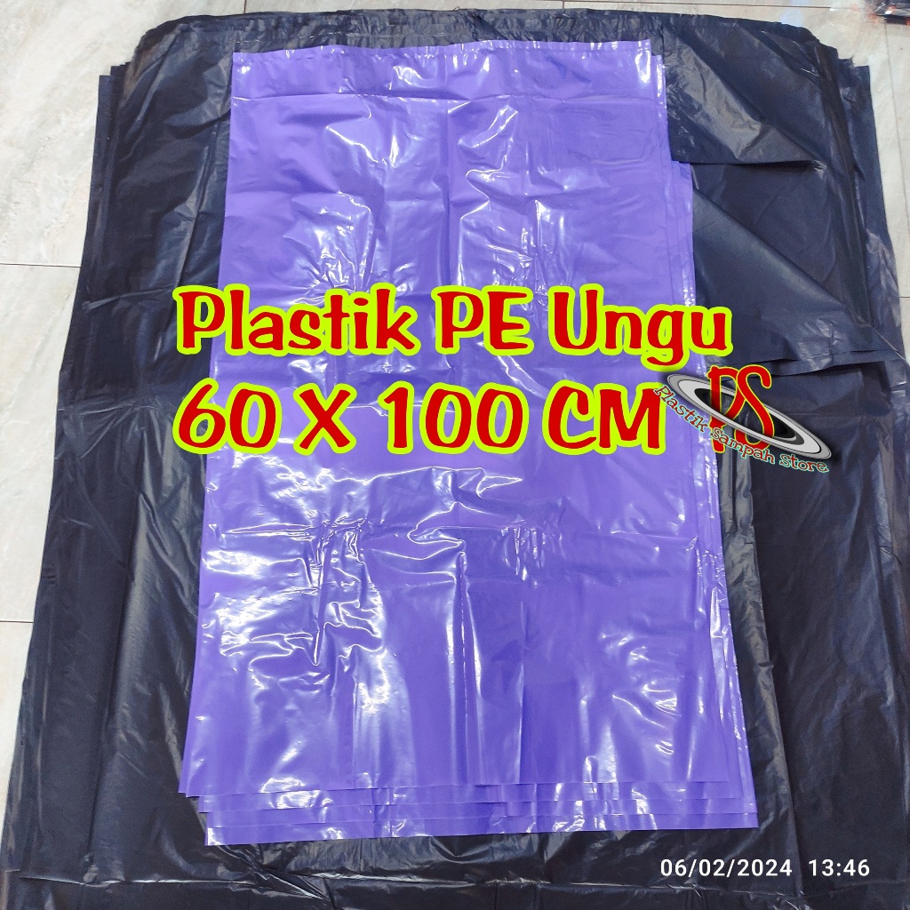 Kantong Plastik Ungu 60 x 100 Cm / Kantong Plastik Sampah Ungu 60x100 Cm , Kantong Plastik Sampah 60