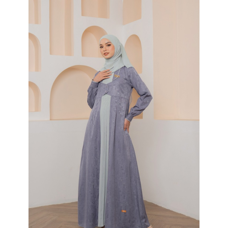 Nibras Sarimbit Gamis Jumbo LD 120 130 Fashion Muslim Gamis Wanita