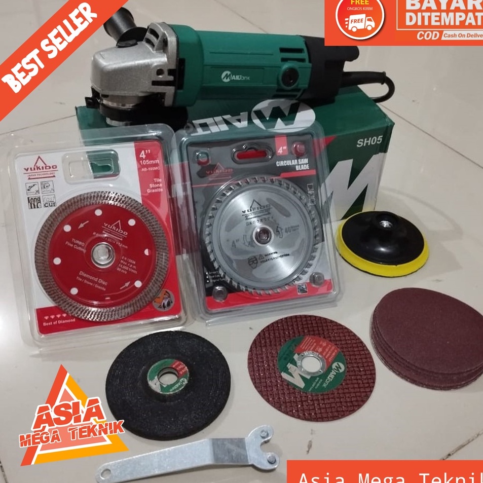 JEe Paket Mesin Gerinda lengkap Mailtank SH5 Gerinda Tangan Murah dan Berkualitas