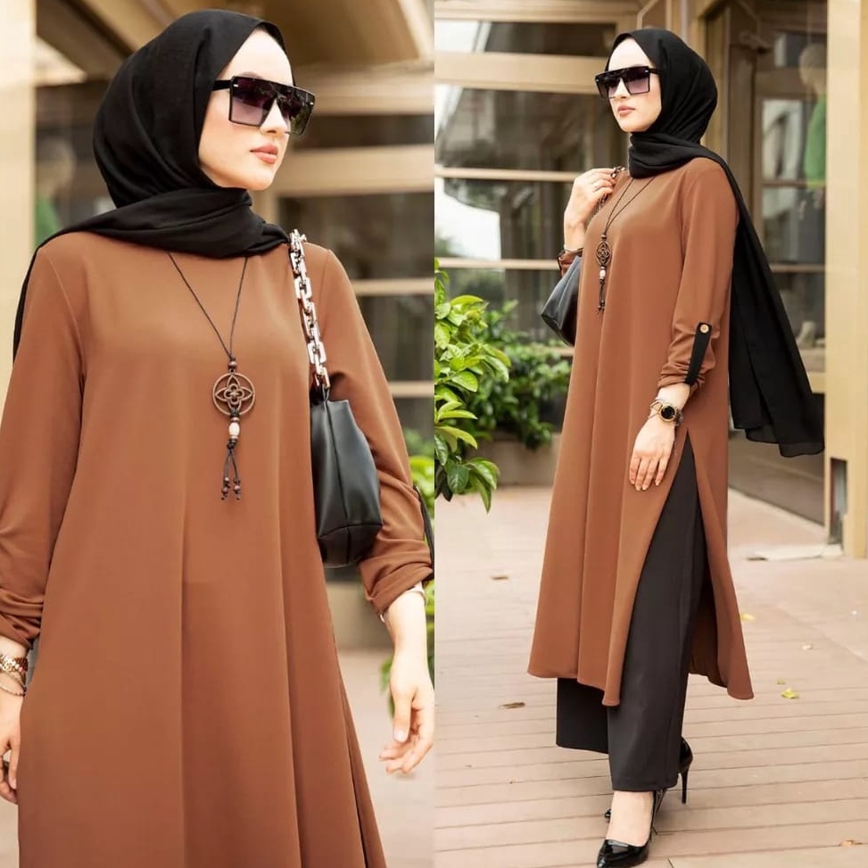 Diskon Heboh INNARA SETELAN BAJU MUSLIMAH TERVIRAL  ONE SET KAYANA TERBARU  SETLONG TUNIK CRINKLE AI