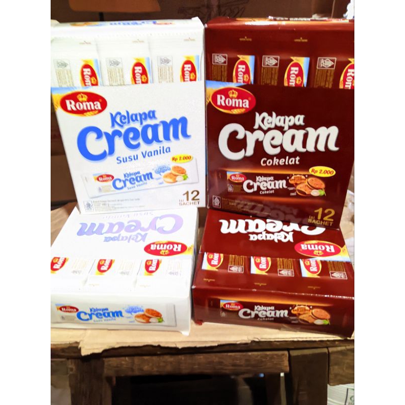 

Roma Kelapa Cream Box isi 12 bks@40 gram