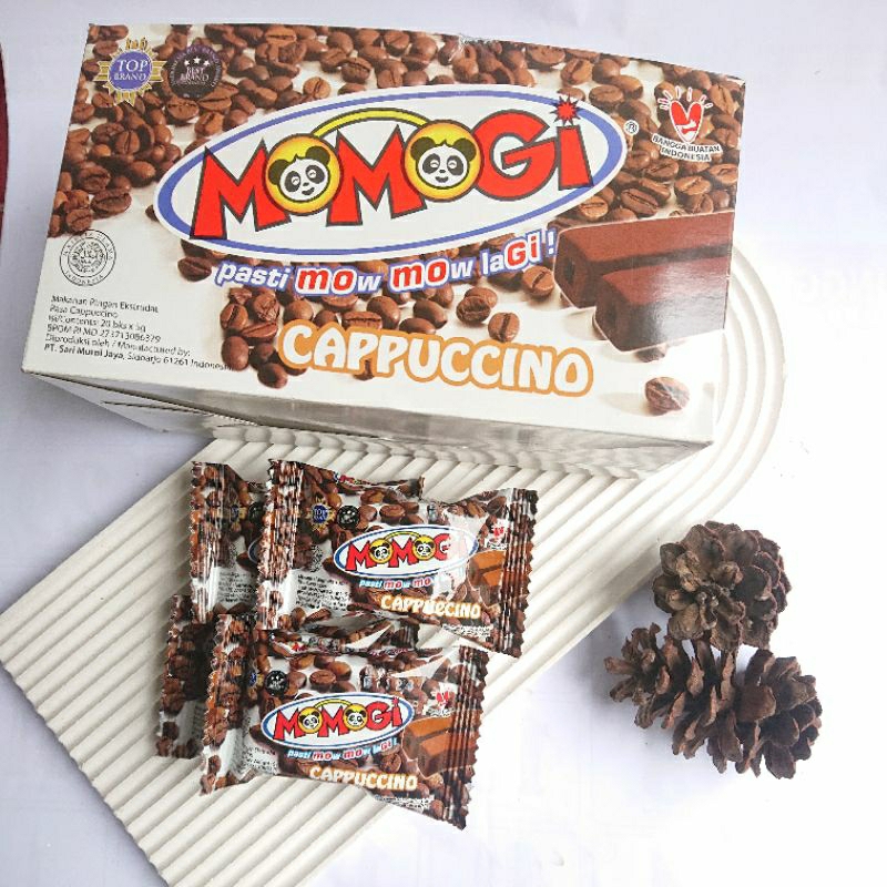 

MOMOGI SNACK COKLAT/KEJU/JAGUNG/CAPPUCINO/TUTI FRUTI ISI 20 pcs