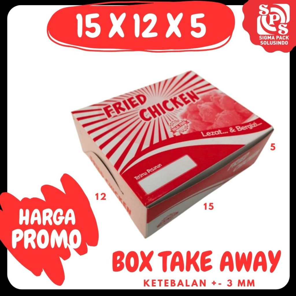 Rice Box | Dus Nasi | Kotak KFC | Fried Chicken | Kotak Ayam | Box Takeaway | Food | Zigma Pack