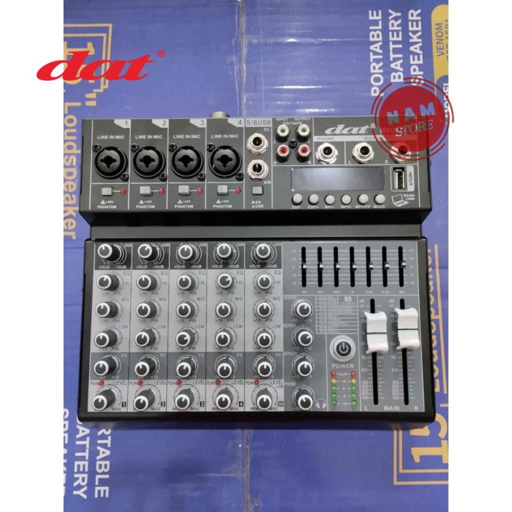 Mixer DAT 6 Channel Bluetooth