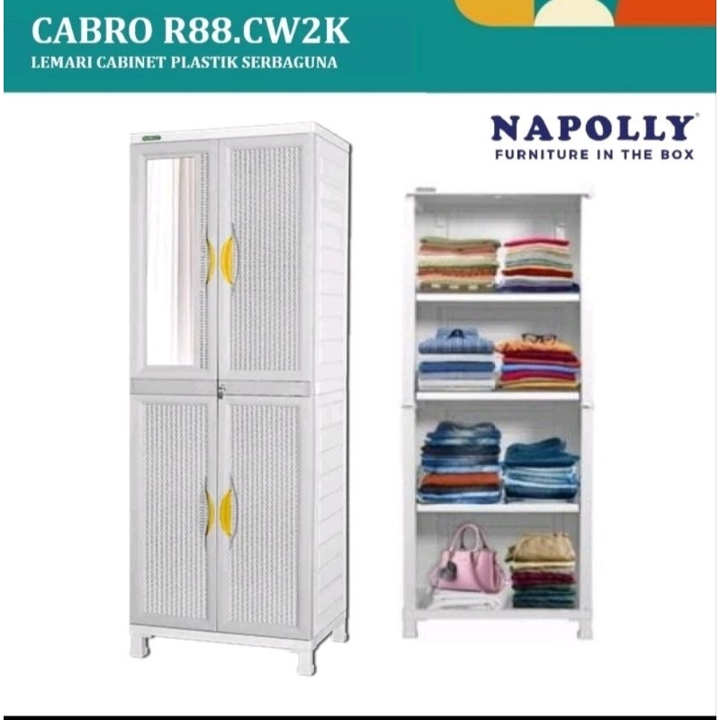 Lemari Plastik Napolly R88 W2K