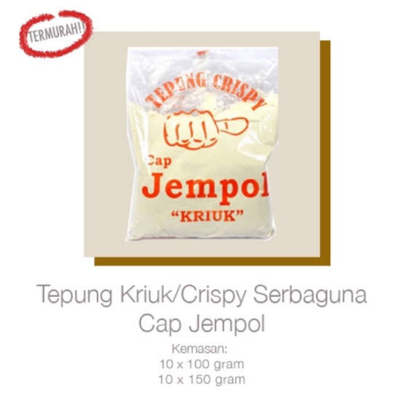 

Tepung Kriuk Cap Jempol 10x140gr