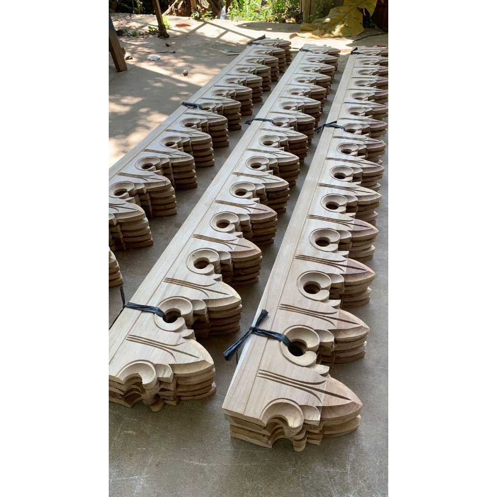 Lisplang Full Kayu Jati 20 cm x 200 cm