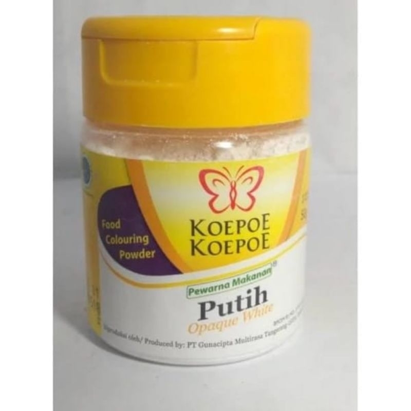 

KOEPOE KOEPOE PEWARNA PUTIH/PEMUTIH MAKANAN OPAQUE WHITE