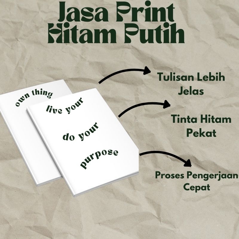 

Jasa Print Kertas HVS Hitam Putih