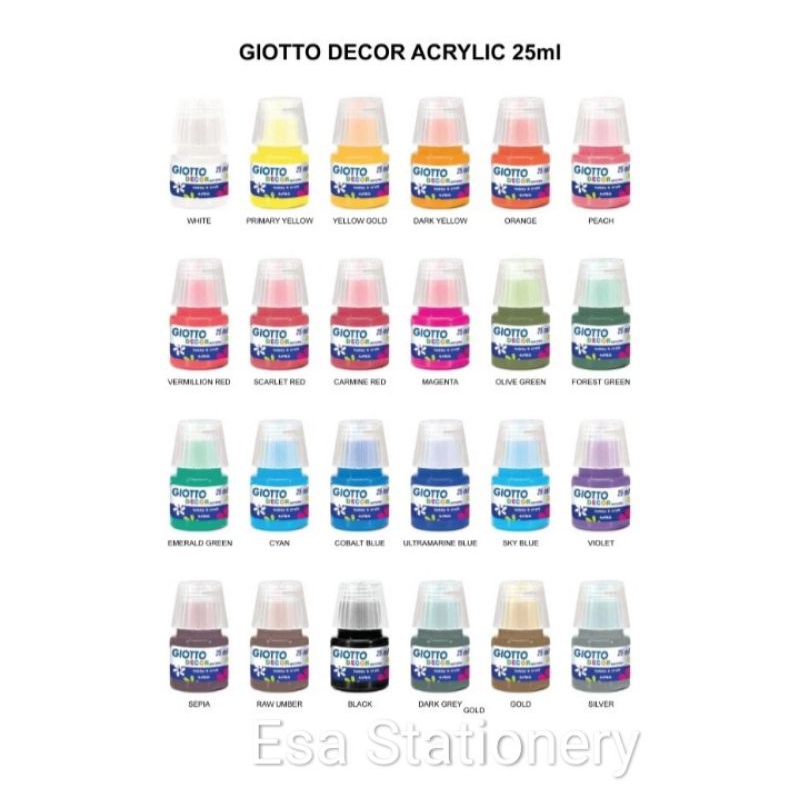 

Giotto Decor Acrylic Paint 25ml - Satuan