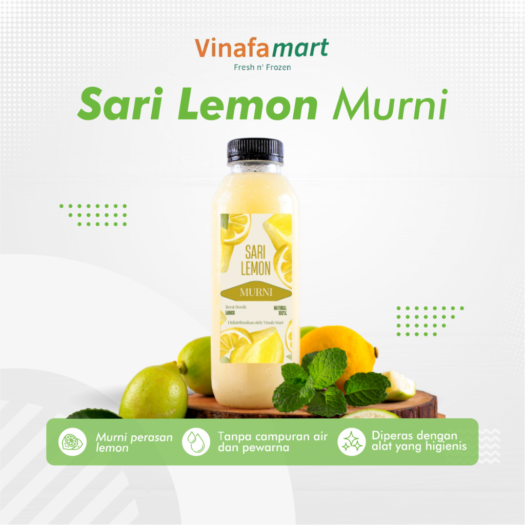 

Sari Lemon Murni Fresh Tanpa Campuran Air Untuk Diet Detox Detoks