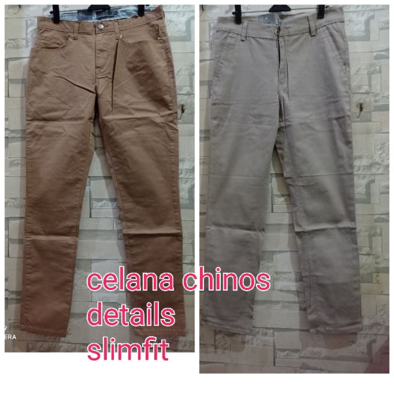 celana panjang details slimfit