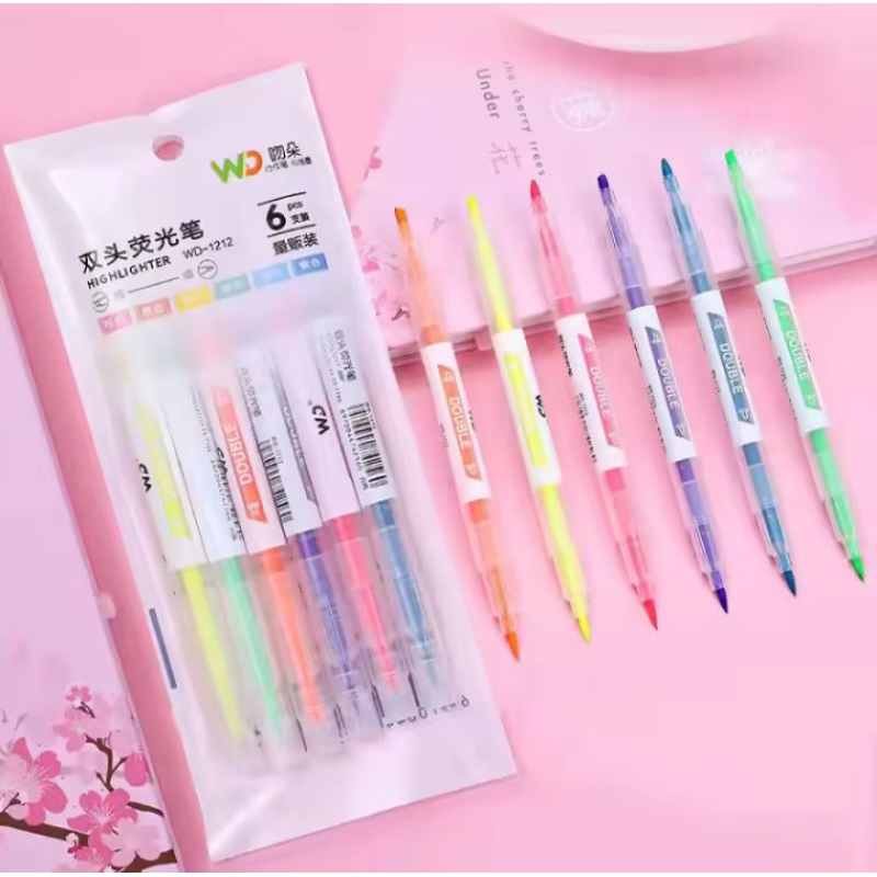 

HIGHLIGHTER PANJANG 6 WARNA,2 ARAH/PENANDA TULISAN