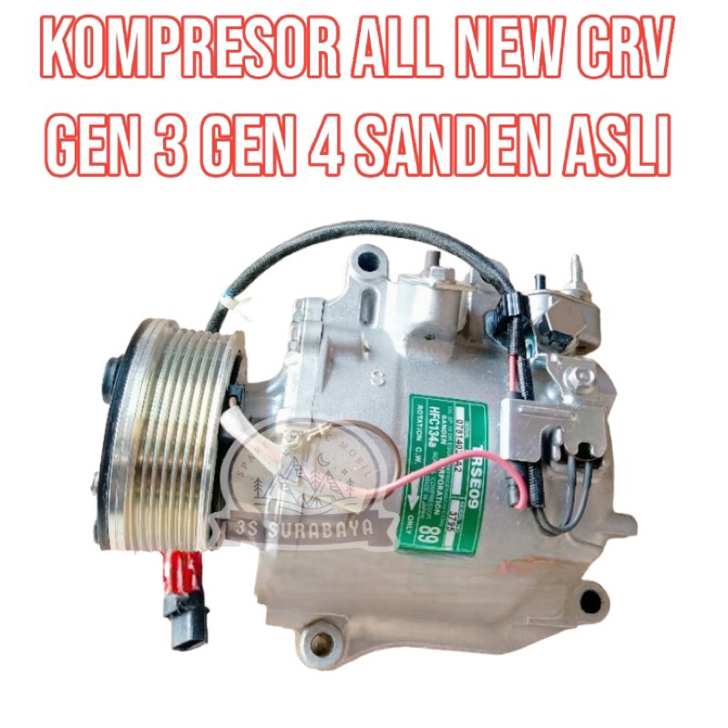 Kompresor All New Crv Gen 3 Gen 4 Sanden Asli Ac Mobil (Baru/New)