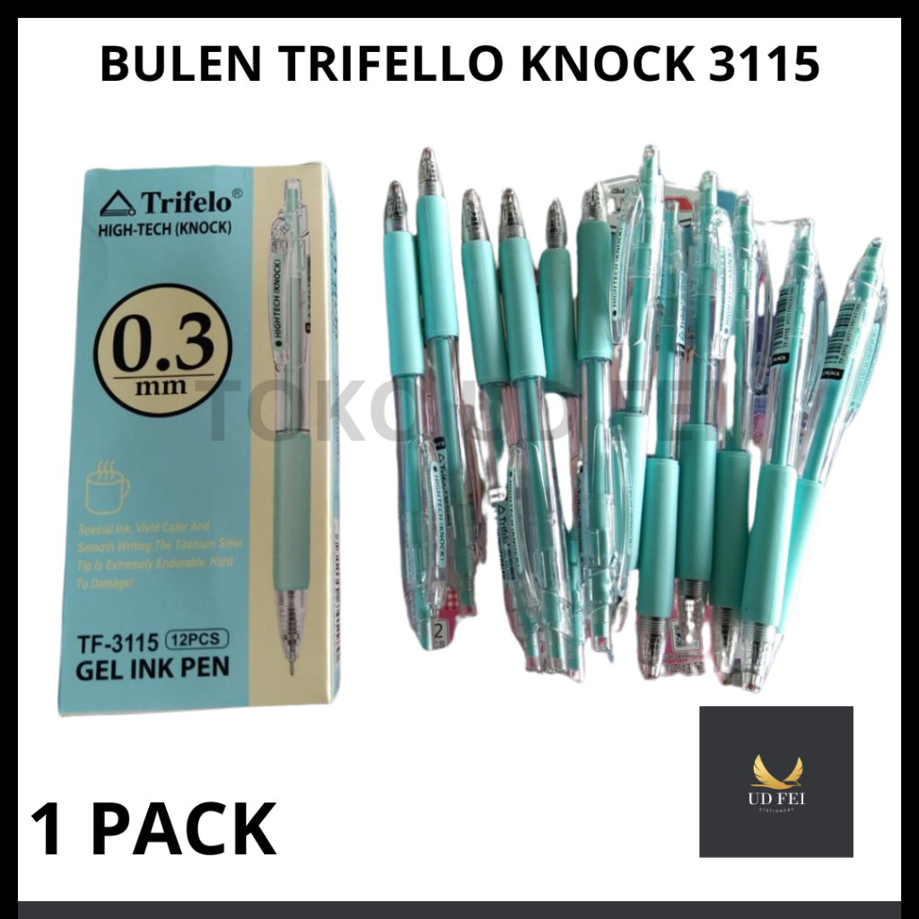 

(1 PACK) Bulpen hitech Trifello/ Bulpen Hitech Cetekan/ Bulpen Cetekan/ Pen Gel 0.3