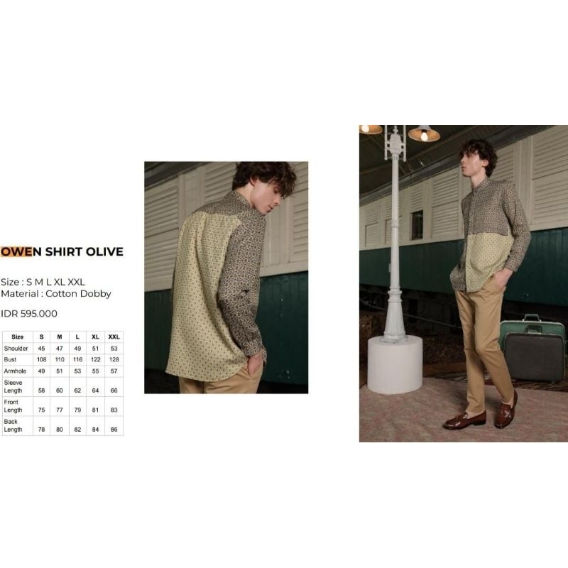 Owen shirt olive Aleza