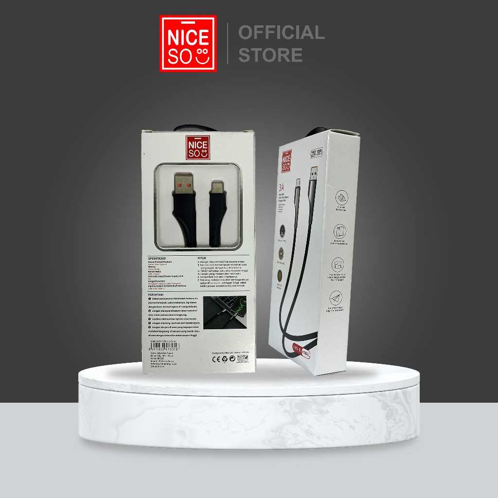 NICESO Official Kabel Data Type-C 3A 3473-01