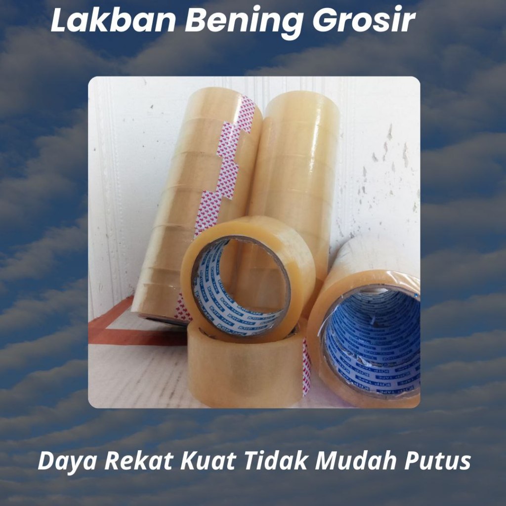 

Lakban Bening Grosir Horici Tape Termurah Best Seller Daya Lengket Plakban Bening