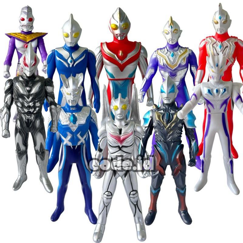 Figure Ultraman Z Belial Gaia Dyna Geed Tartarus Mainan Anak 90an Tartarus Gomora King Tiga Orb Tiga