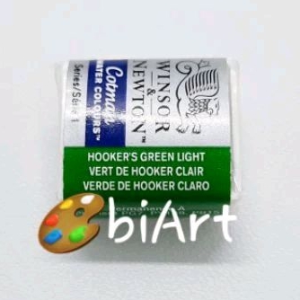 

Cat Air Cotman Water Colour Hooker's Green Light Half Pan Winsor & Newton