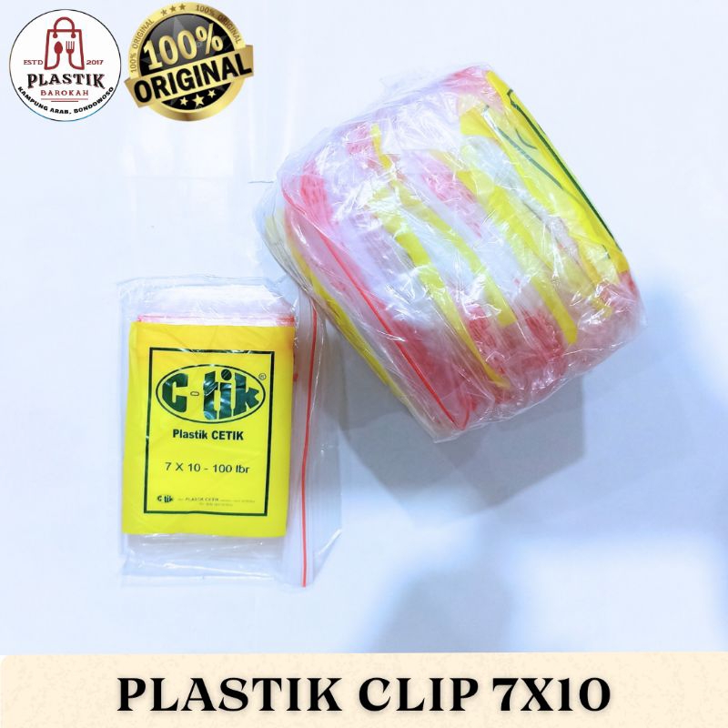 PLASTIK CLIP  7X10 / PLASTIK CTIK 7X10 ISI 100 / PLASTIk CTIK 7X10