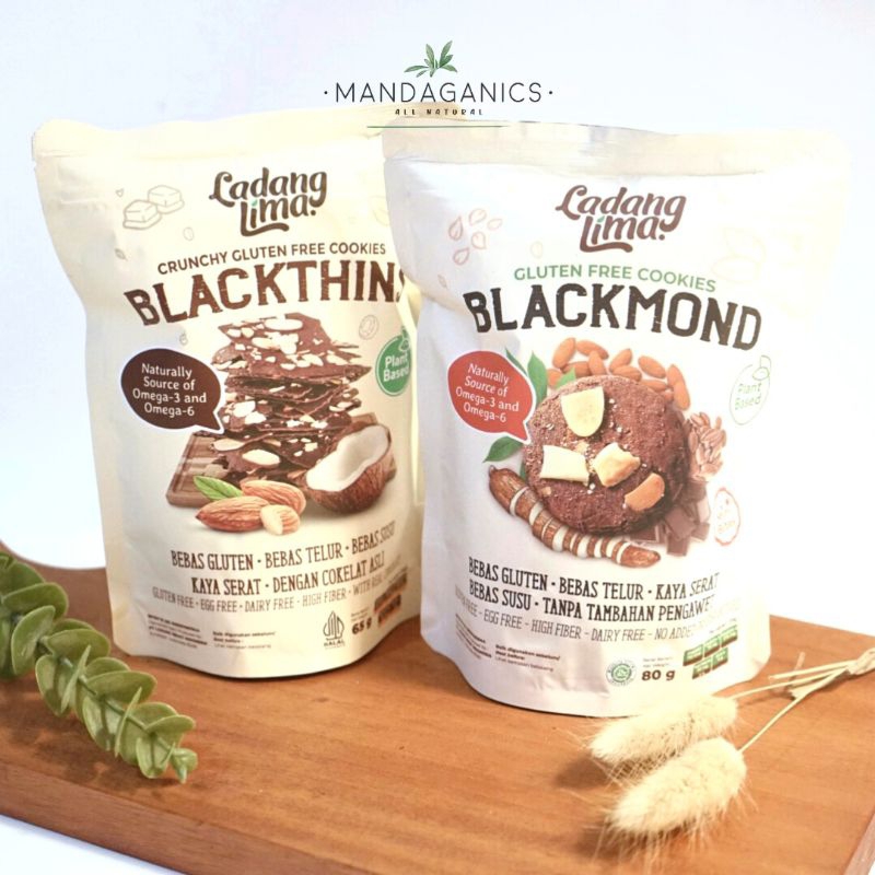 

LADANG LIMA BLACKMOND BLACKTHINS MATCHATHINS COOKIES MINI BITES | SNACK GLUTEN FREE SEHAT