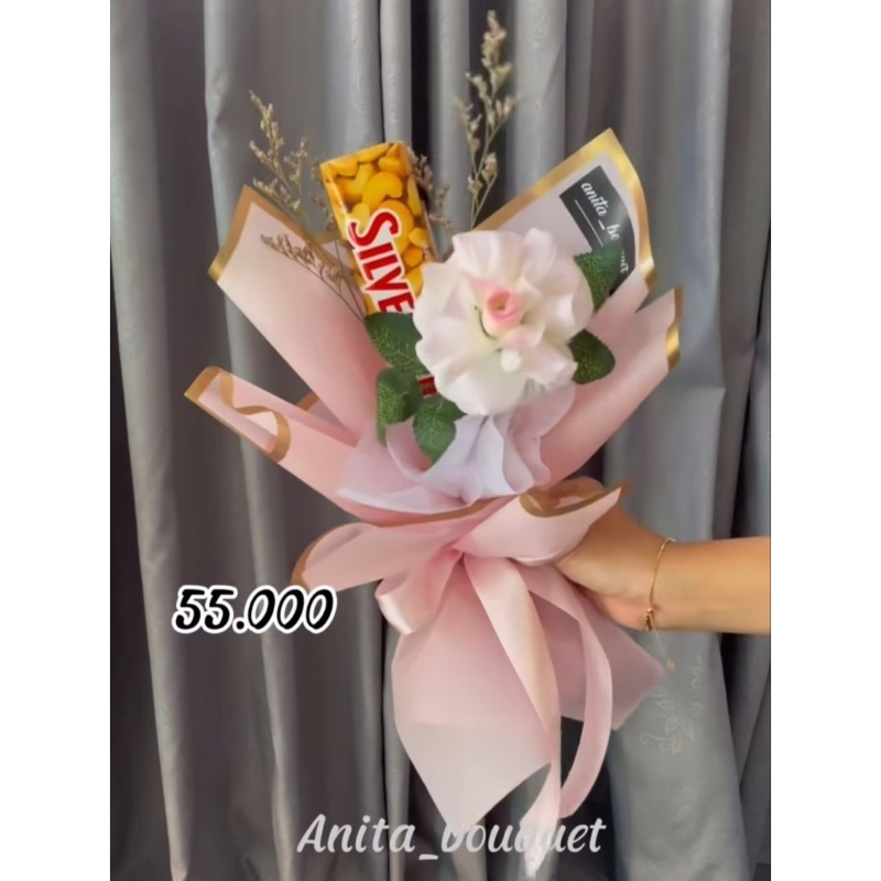 

Buket coklat silverqueen