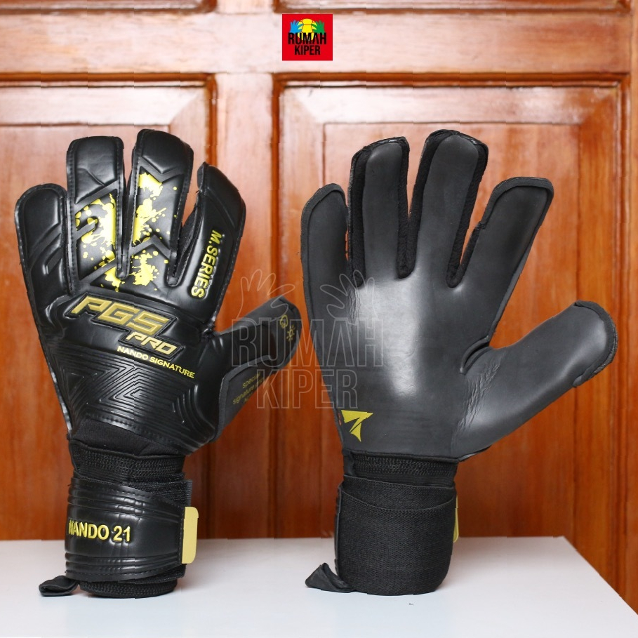 PGS PRO NANDO SIGNATURE M SERIES BLACK GOLD ( SKU : PGS 29 ) Sarung Tangan Kiper